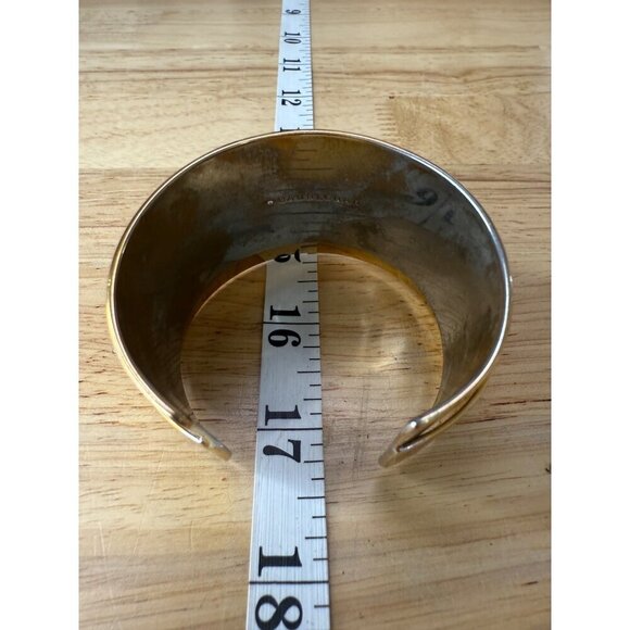 BaubleBar Gold-Tone Cuff Bracelet With Chic Modern Design small wrist - Picture 13 of 14